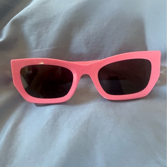 MIU MIU Hot Pink Logo Sunglasses - Picture 7 of 16